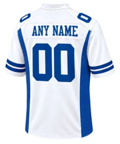 Dallas Cowboys White Blue Jersey Custom Explosive NFL Games