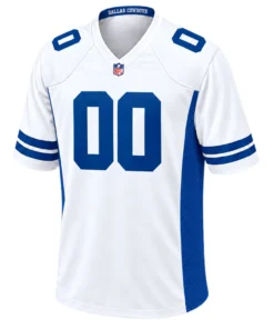 Dallas Cowboys White Blue Jersey Custom Explosive NFL Games