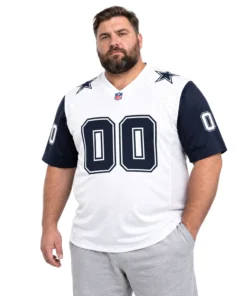 Dallas Cowboys White Jersey 2026 Custom Name and Number Bold Style