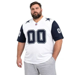Dallas Cowboys White Jersey 2026 Custom Name and Number Bold Style