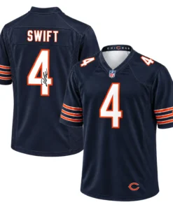 D'Andre Swift #4 Bears Navy Jersey Vibrant Game Day Style