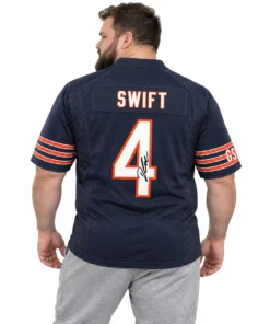 D'Andre Swift #4 Bears Navy Jersey Vibrant Game Day Style