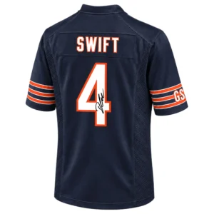 D'Andre Swift #4 Bears Navy Jersey Vibrant Game Day Style