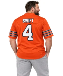 D'Andre Swift Bears Orange Jersey Bold NFL fan gear