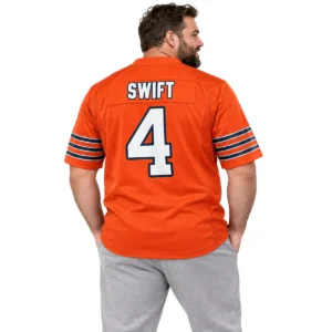D'Andre Swift Bears Orange Jersey Bold NFL fan gear