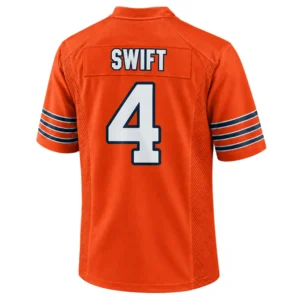 D'Andre Swift Bears Orange Jersey Bold NFL fan gear