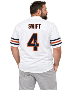 D'Andre Swift Chicago Bears Jersey Vibrant NFL White Style