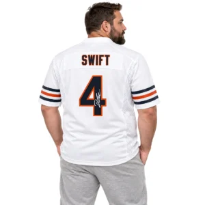 D'Andre Swift Chicago Bears Jersey Vibrant NFL White Style