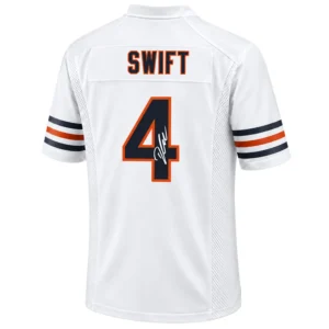D'Andre Swift Chicago Bears Jersey Vibrant NFL White Style