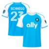 David Schnegg Blue Jersey Vibrant Custom Charlotte FC Player 2026