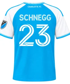 David Schnegg Blue Jersey Vibrant Custom Charlotte FC Player 2026