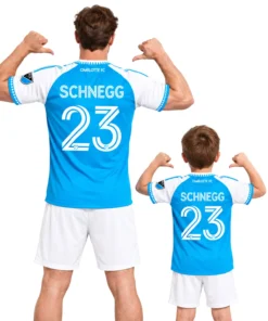 David Schnegg Blue Jersey Vibrant Custom Charlotte FC Player 2026