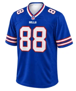 Dawson Knox Blue Bills Jersey Bold Royal Look