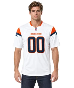 Denver Broncos Football Away Jersey Custom Bold Name & Number