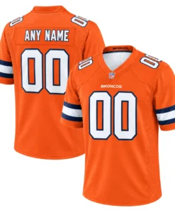 Denver Broncos News Custom Football Jersey Bold Name & Number Style