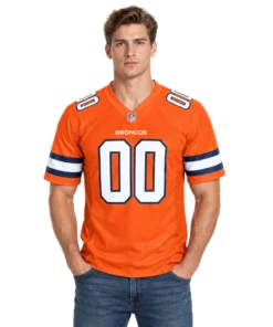 Denver Broncos News Custom Football Jersey Bold Name & Number Style