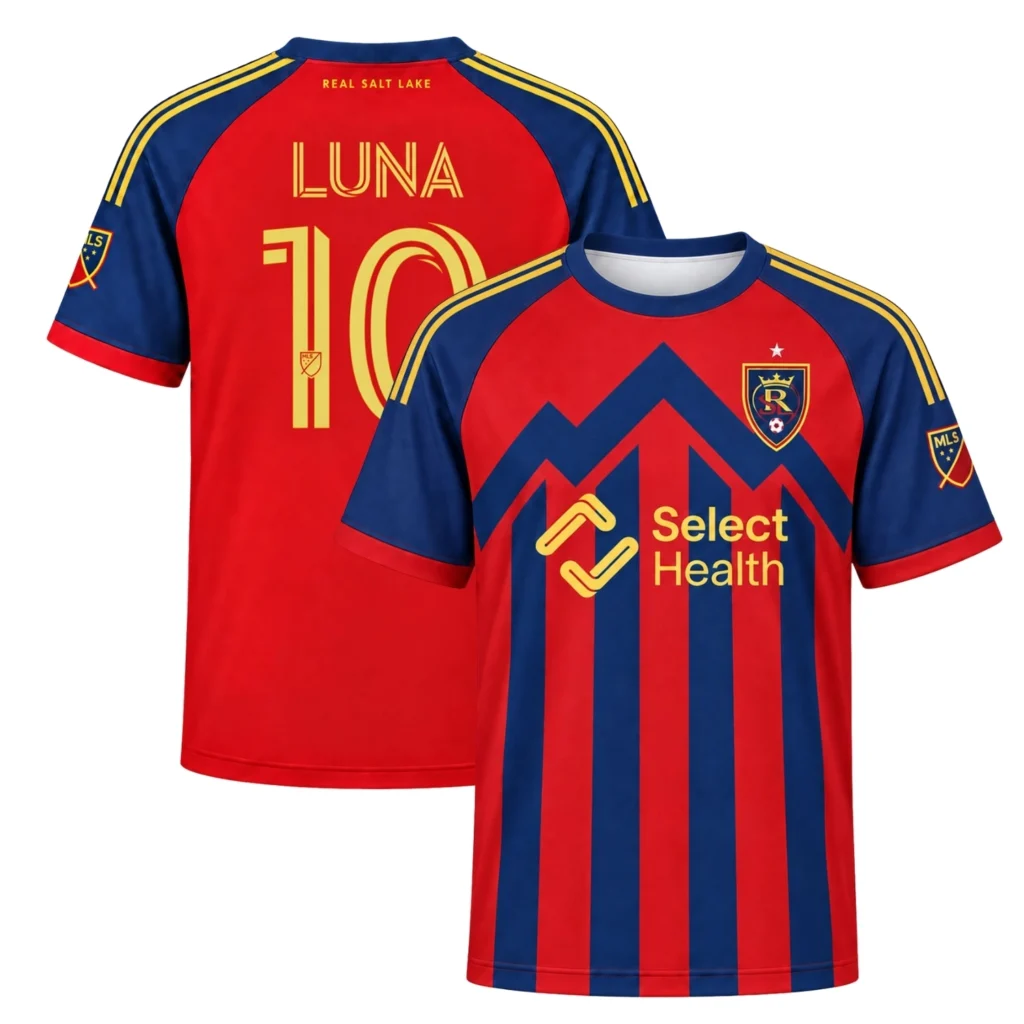 Diego Luna RSL Red Blue Jersey Radiant Hoops Design