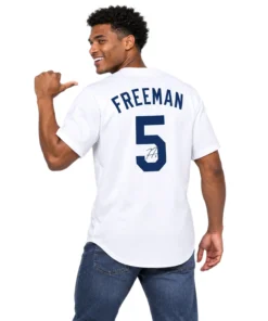 Dodgers Freddie Freeman Home Jersey Memorable Look