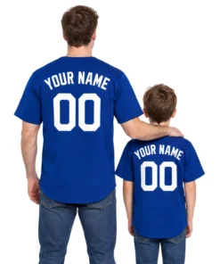 Dodgers Home Blue Jersey Custom Brilliant Name & Number