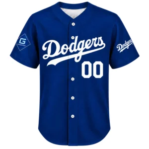 Dodgers Home Blue Jersey Custom Brilliant Name & Number
