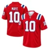 Drake Maye Patriots Jersey Brilliant Red Alternate