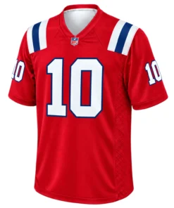 Drake Maye Patriots Jersey Brilliant Red Alternate