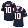 Drake Maye Patriots Navy Jersey Dynamic Home Game