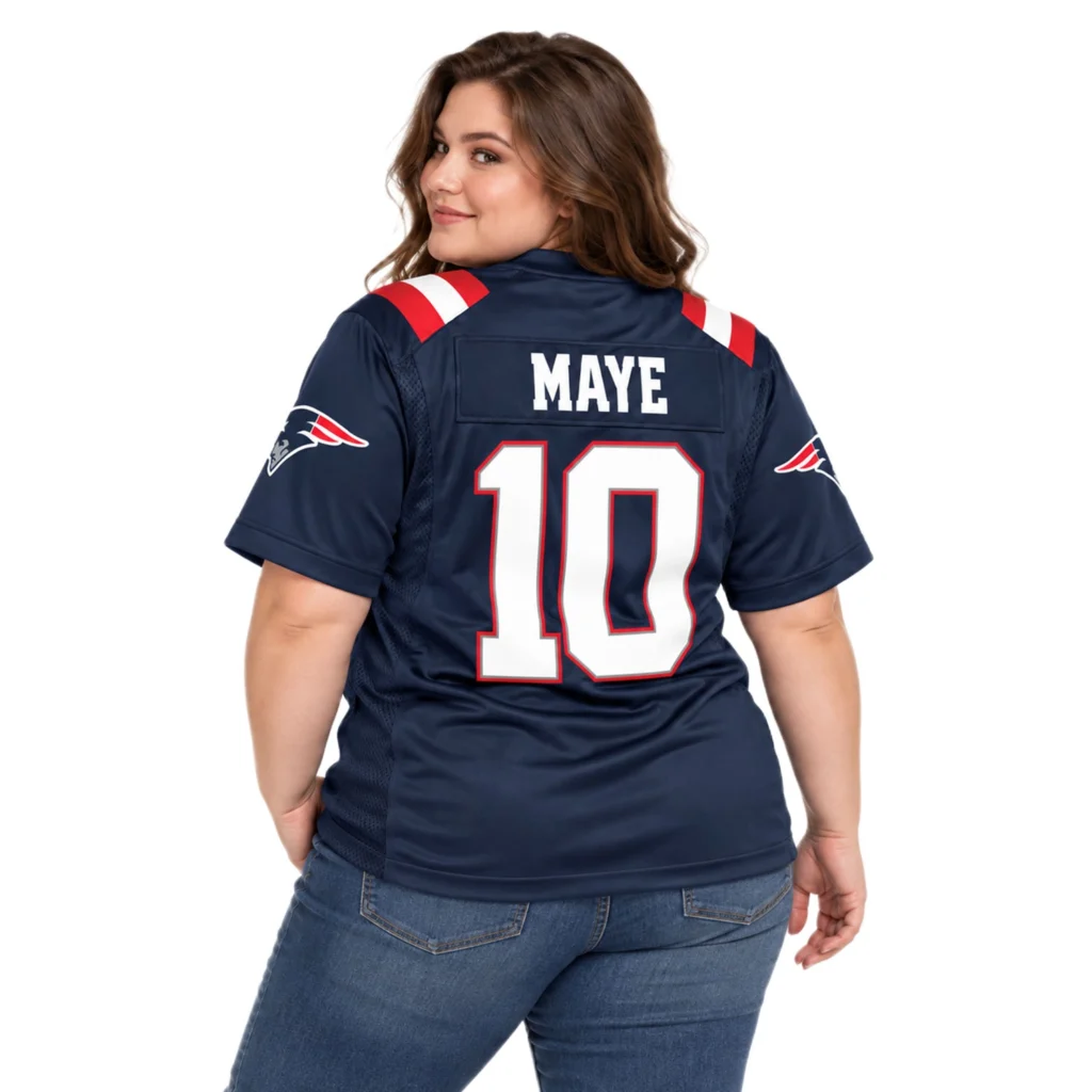 Drake Maye Patriots Navy Jersey Dynamic Home Game
