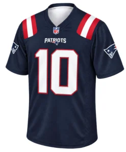 Drake Maye Patriots Navy Jersey Dynamic Home Game