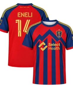 Emeka Eneli Real Salt Lake Jersey Spirited Red Design