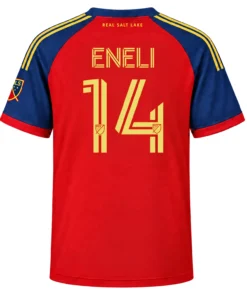 Emeka Eneli Real Salt Lake Jersey Spirited Red Design