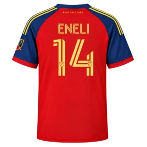 Emeka Eneli Real Salt Lake Jersey Spirited Red Design