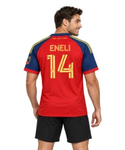 Emeka Eneli Real Salt Lake Jersey Spirited Red Design