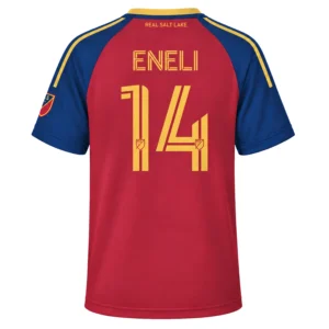 Emeka Eneli RSL Hoops Jersey Powerful Red Blue Stripes