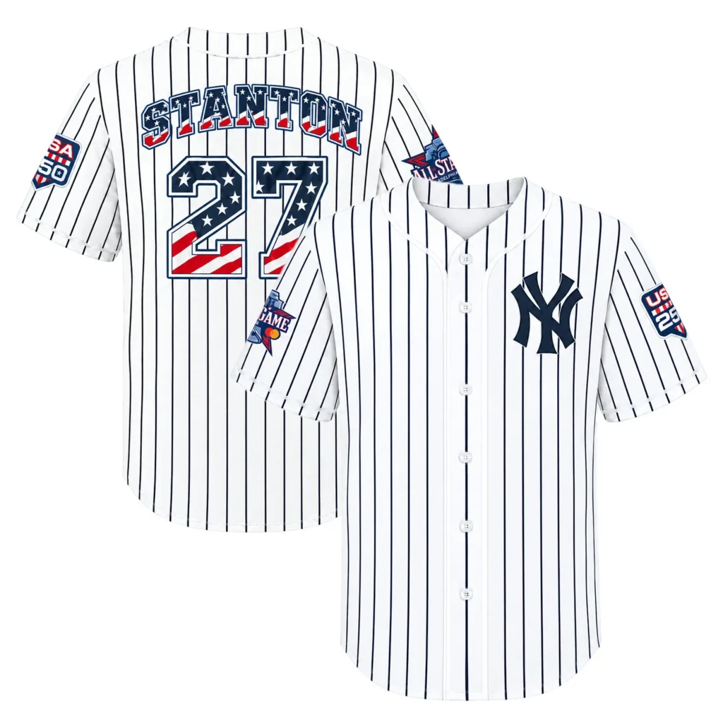 Fourth of July Giancarlo Stanton Yankees Jersey Legendary MLB Style