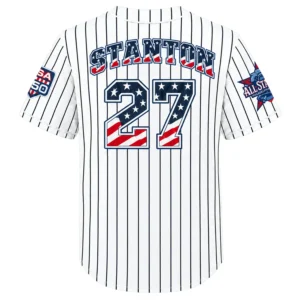 Fourth of July Giancarlo Stanton Yankees Jersey Legendary MLB Style