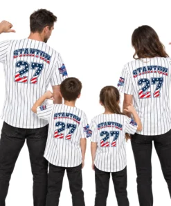 Fourth of July Giancarlo Stanton Yankees Jersey Legendary MLB Style