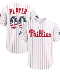 Fourth of July Philadelphia Phillies Jersey Bold Custom Player