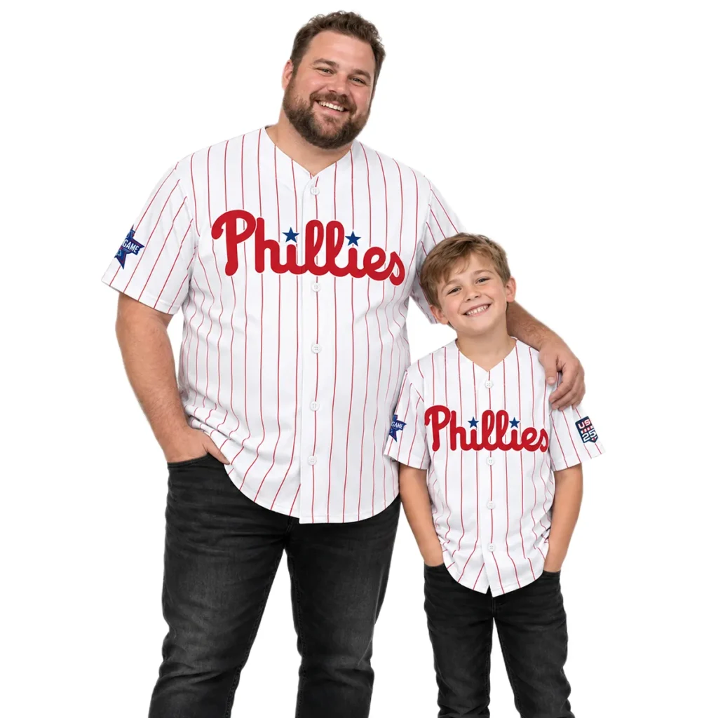 Fourth of July Philadelphia Phillies Jersey Bold Custom Player