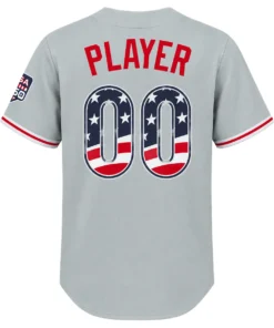 Fourth of July Philadelphia Phillies Gray Jersey USA 250 Bold Custom Player
