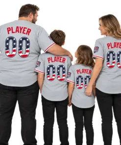 Fourth of July Philadelphia Phillies Gray Jersey USA 250 Bold Custom Player
