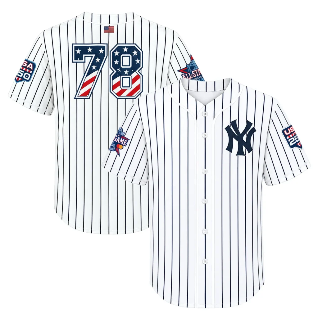 Fourth of July Spencer Jones Yankees Jersey Vibrant Style