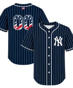 Fourth of July Yankees Baseball Jersey Dynamic Custom