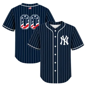 Fourth of July Yankees Baseball Jersey Dynamic Custom