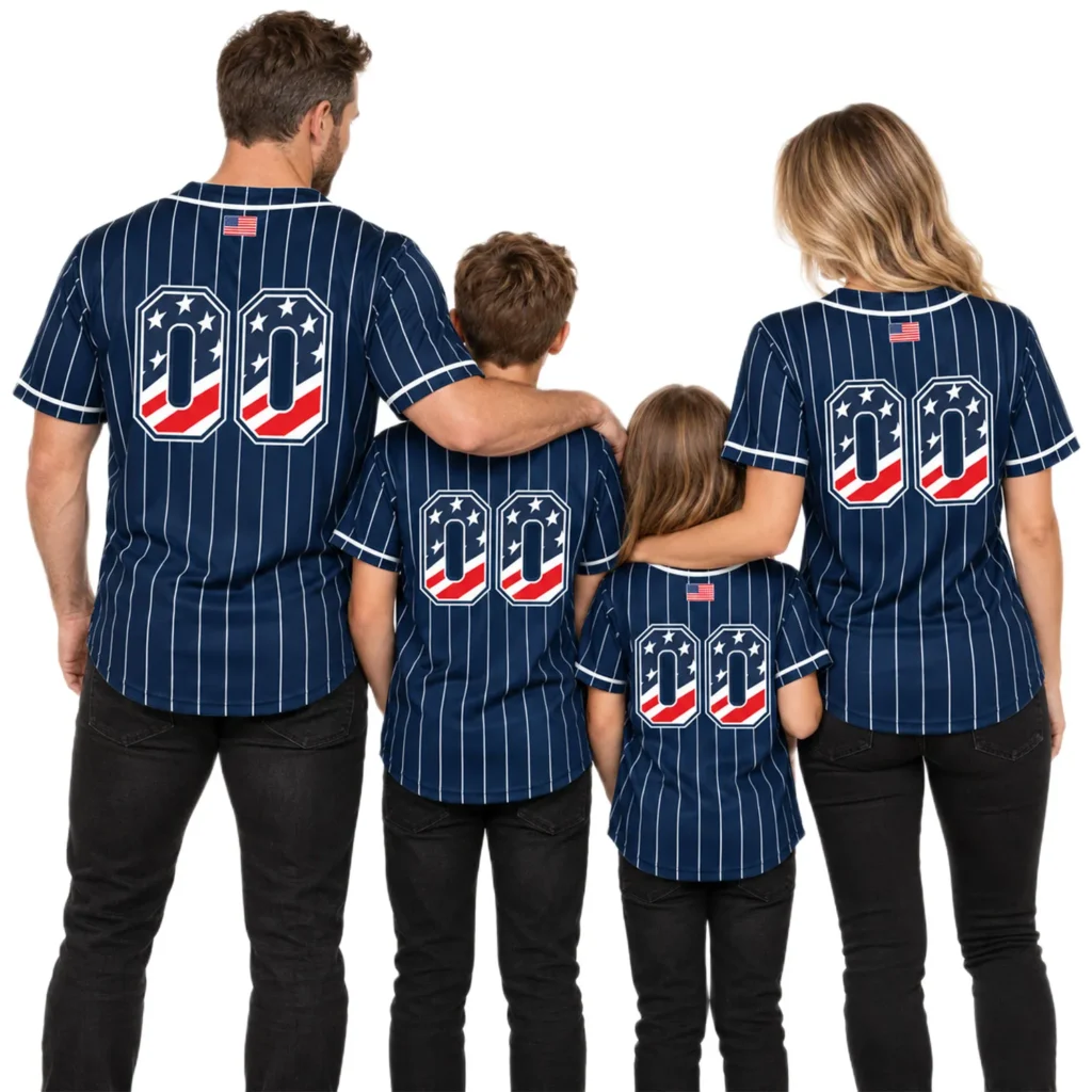 Fourth of July Yankees Baseball Jersey Dynamic Custom