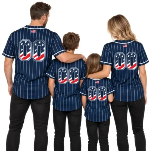 Fourth of July Yankees Baseball Jersey Dynamic Custom