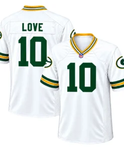 GB Packers Jordan Love Jersey Spirited Football Look