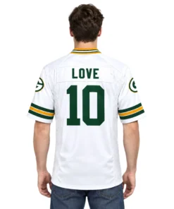 GB Packers Jordan Love Jersey Spirited Football Look