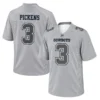 George Pickens Gray Jersey Vibrant Dallas Cowboy Apparel