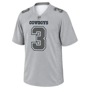 George Pickens Gray Jersey Vibrant Dallas Cowboy Apparel
